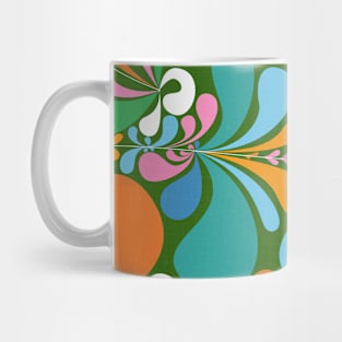 Groovy Folk Flowers, Maximalist Retro Decor / Summer of 1963 Mug